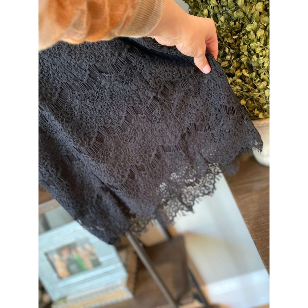 NWT Free People Daydream Lace Mini Dress Black XS - Picture 10 of 11